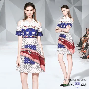 여름 고품질 여성 복장